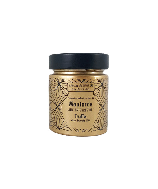 Moutarde aux brisures de truffe noire brumale dorée