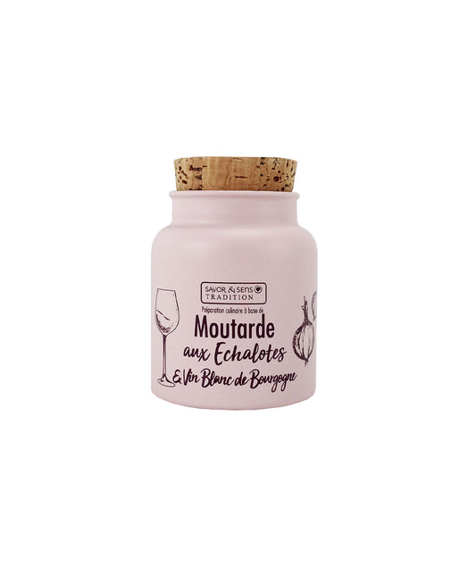 Moutarde Traditionnelle aux échalotes et vin blanc de Bourgogne