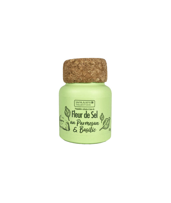 Fleur de sel au Parmesan et basilic