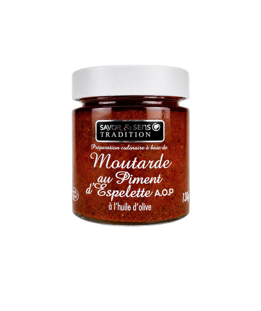 Moutarde Piment d'Espelette AOP à l'Huile d'Olive