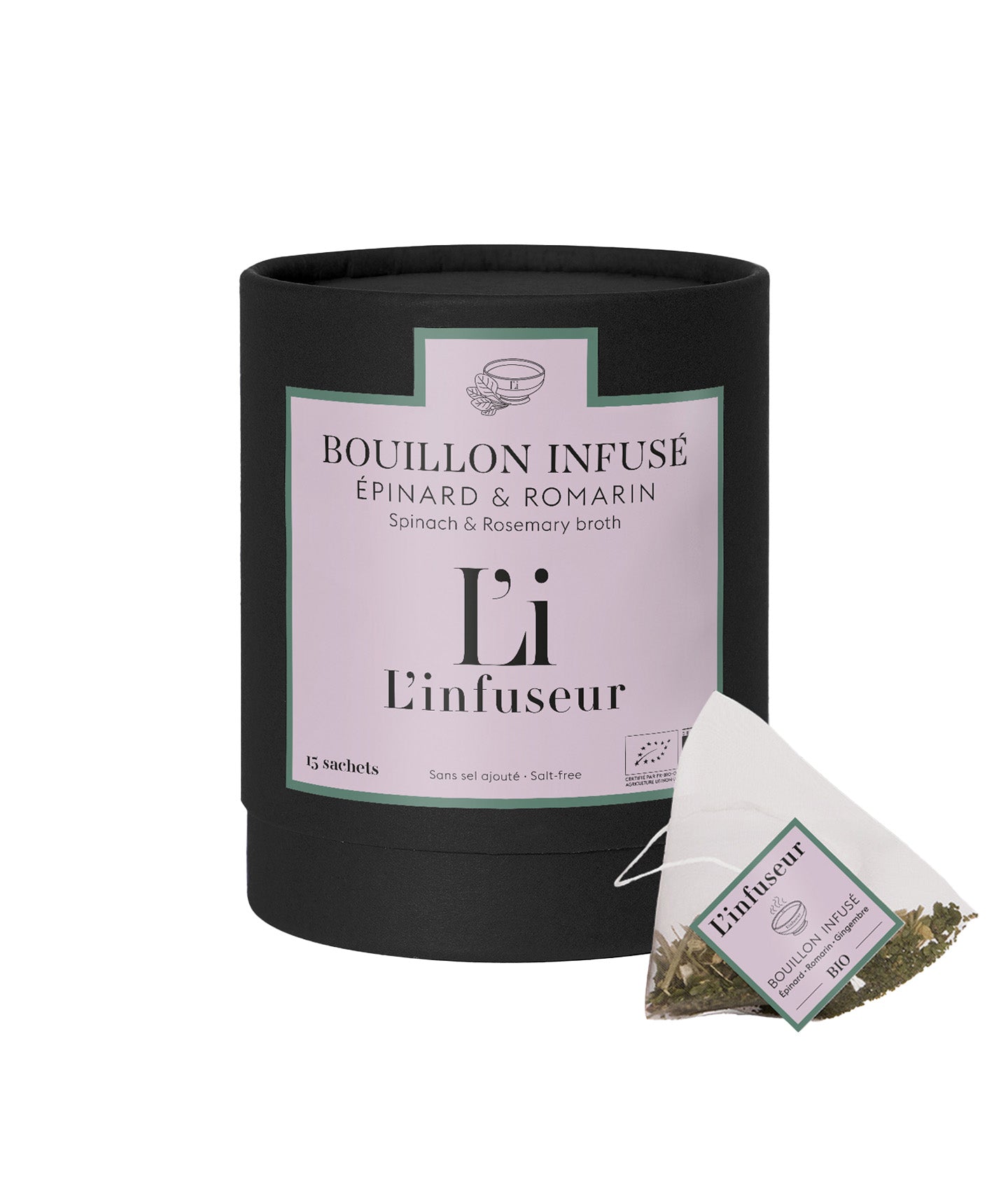 Bouillon épinard et romarin bio