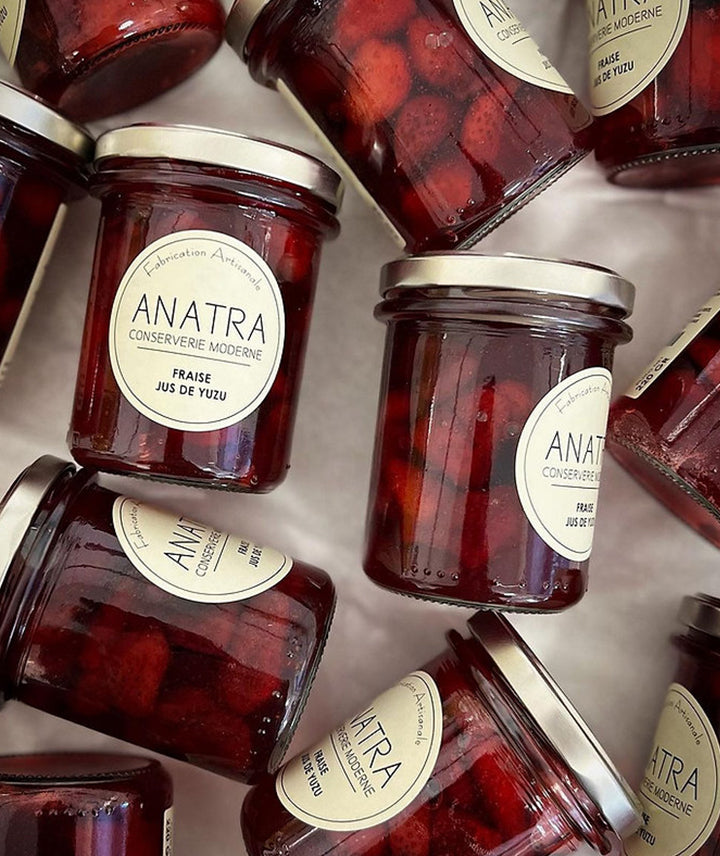 Confiture artisanale fraise jus de yuzu