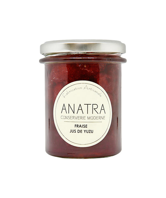 Confiture artisanale fraise jus de yuzu