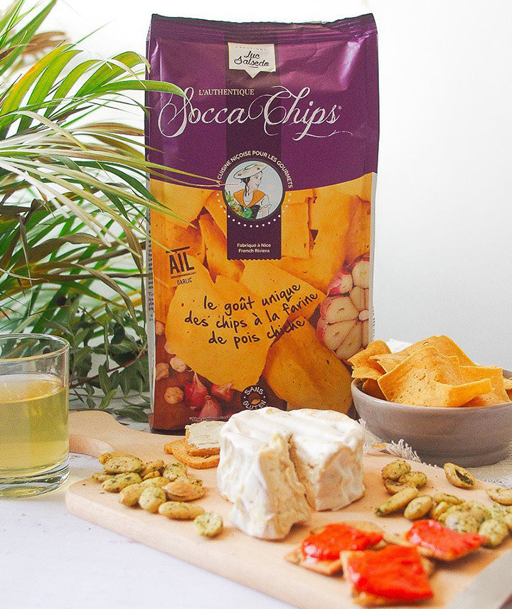 Chips à la farine de pois chiche - saveur ail