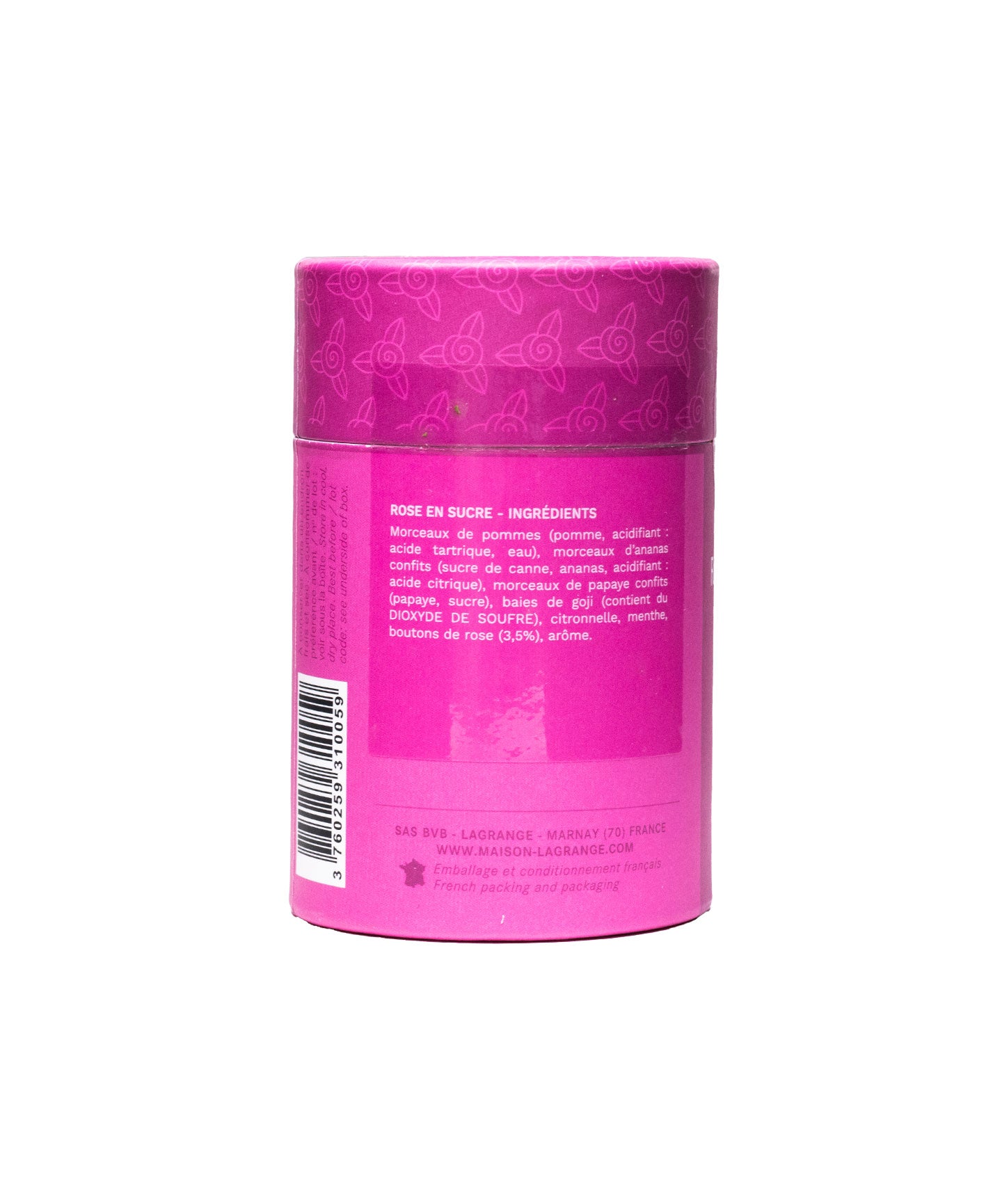 Infusion Rose en sucre - Boîte vrac