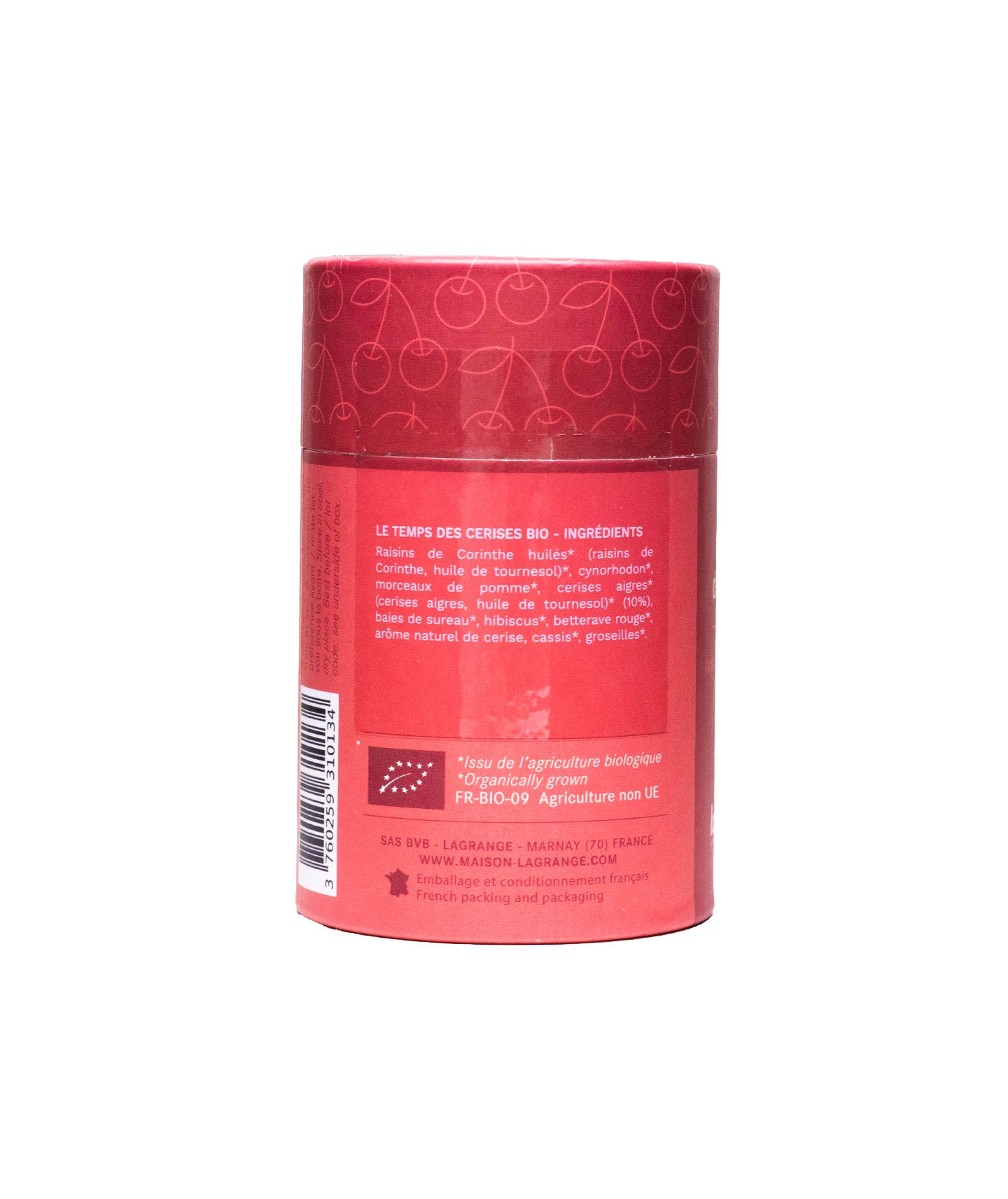 Infusion Le temps des cerises Bio - boîte collection vrac