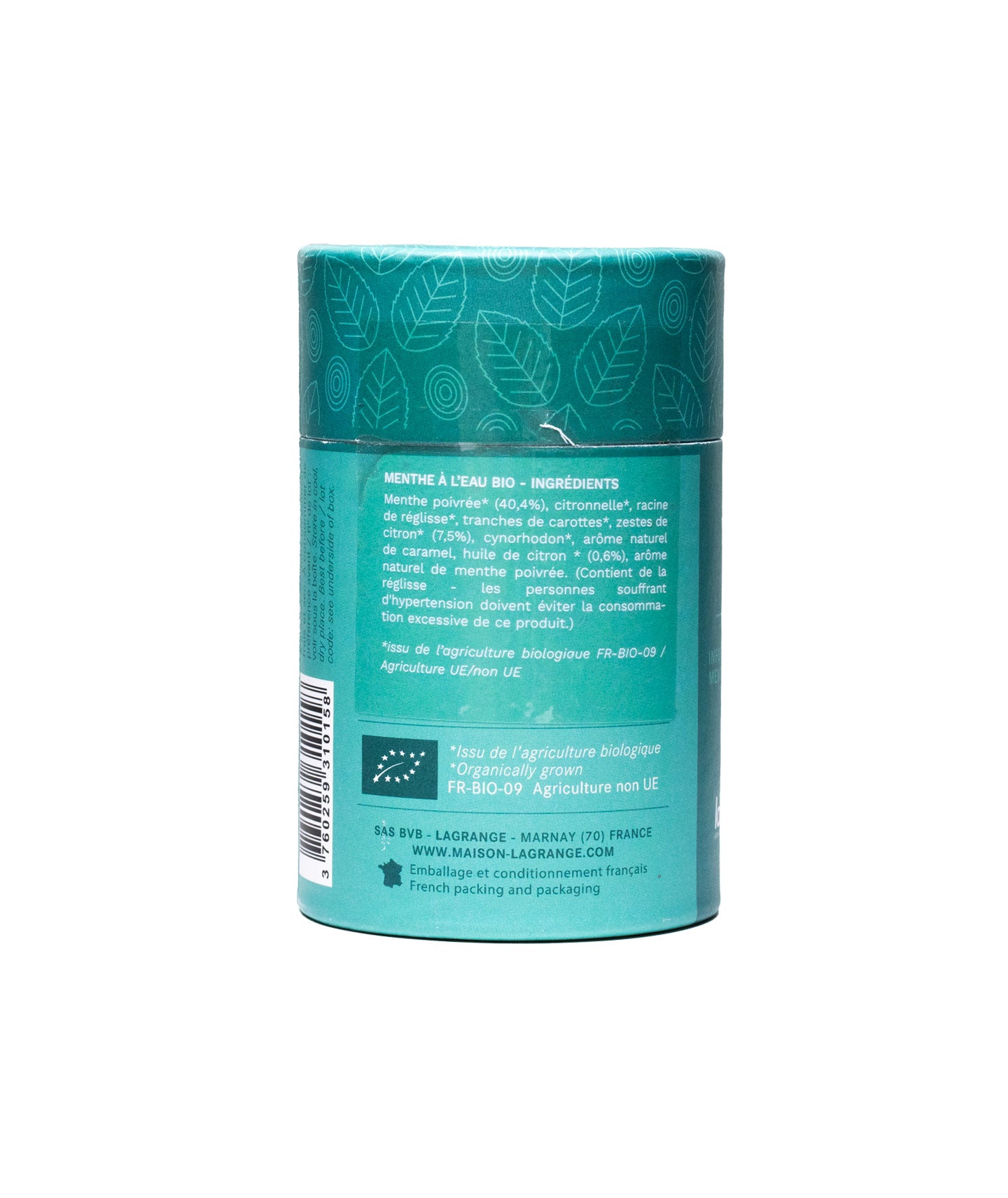 Infusion Menthe à l'eau Bio - Boîte vrac