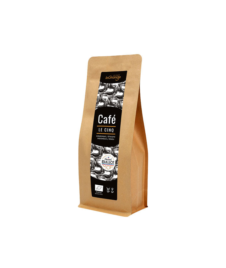 Café Le Cinq - Grains vue face aux Galeries Lafayette Le Gourmet