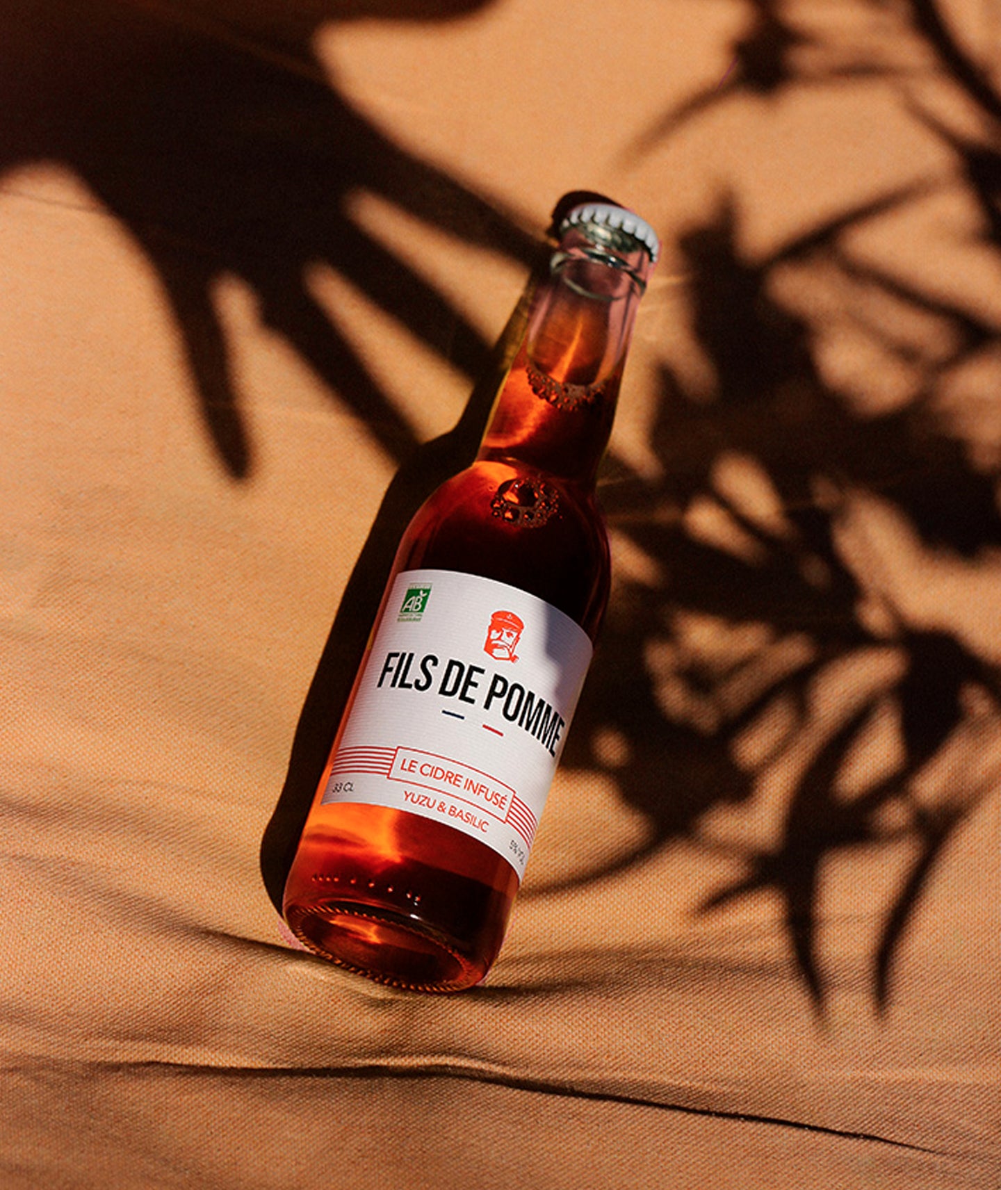 Cidre infusé bio au yuzu et basilic - Cuvée L'audacieux