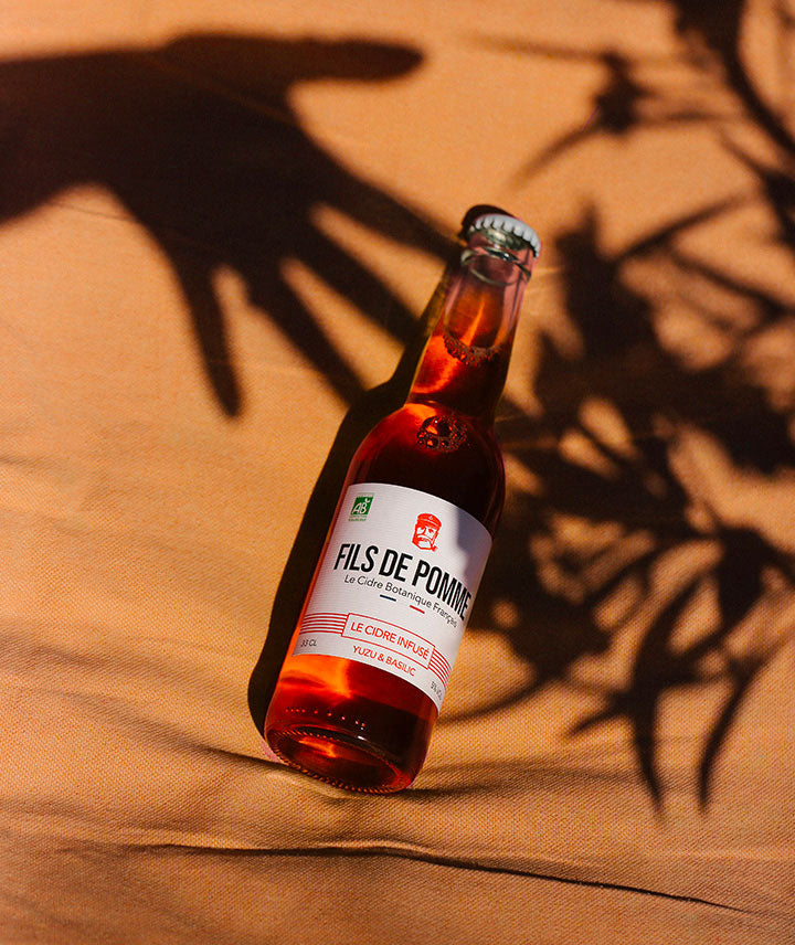 Cidre infusé bio au yuzu et basilic - Cuvée L'audacieux