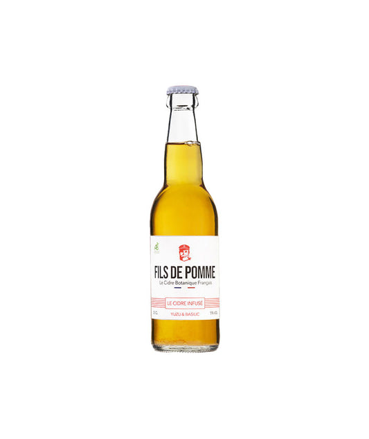 Cidre infusé bio au yuzu et basilic - Cuvée L'audacieux