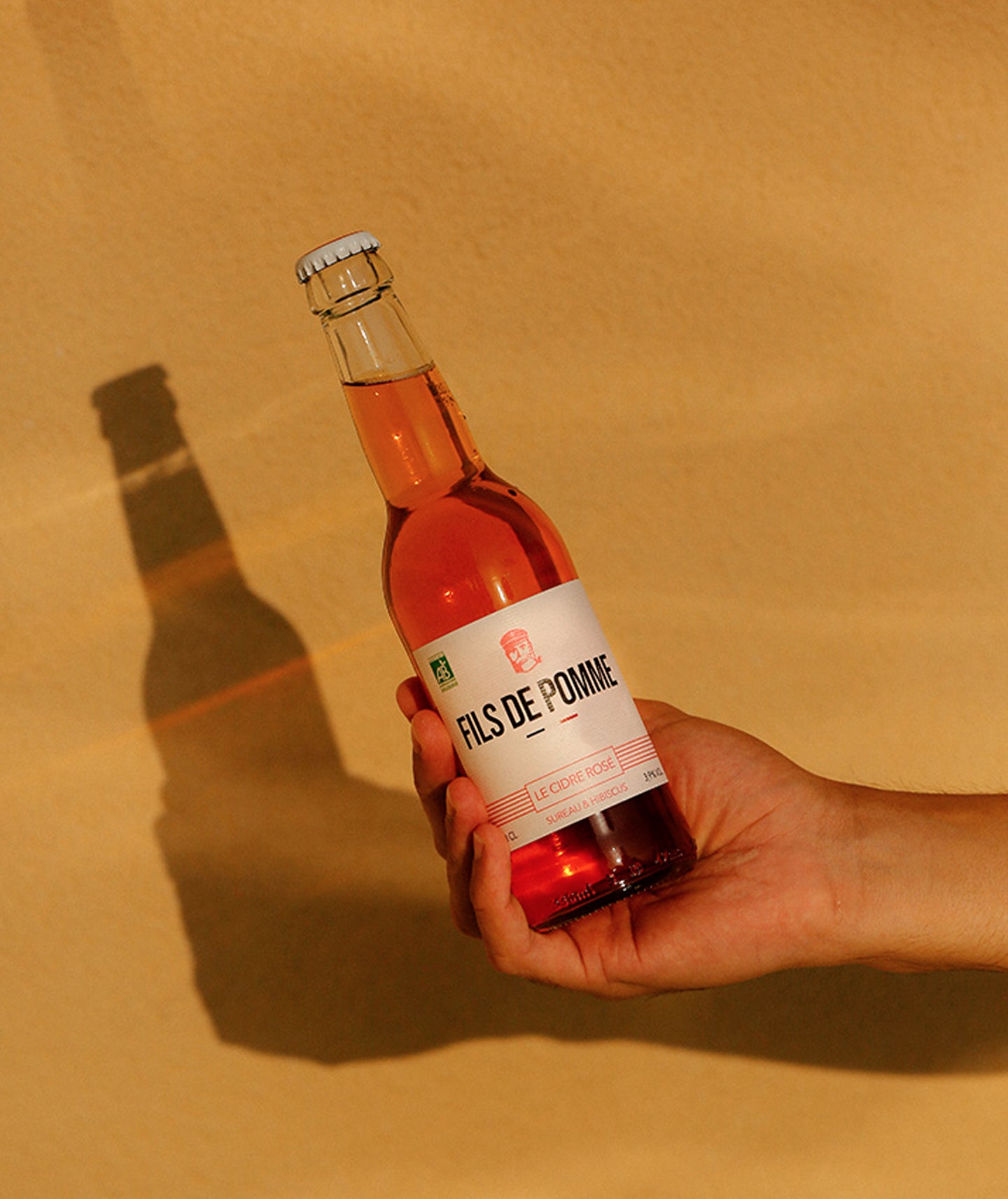 Cidre rosé bio à la fleurs de Sureau et hibiscus petit format - Cuvée La coquette
