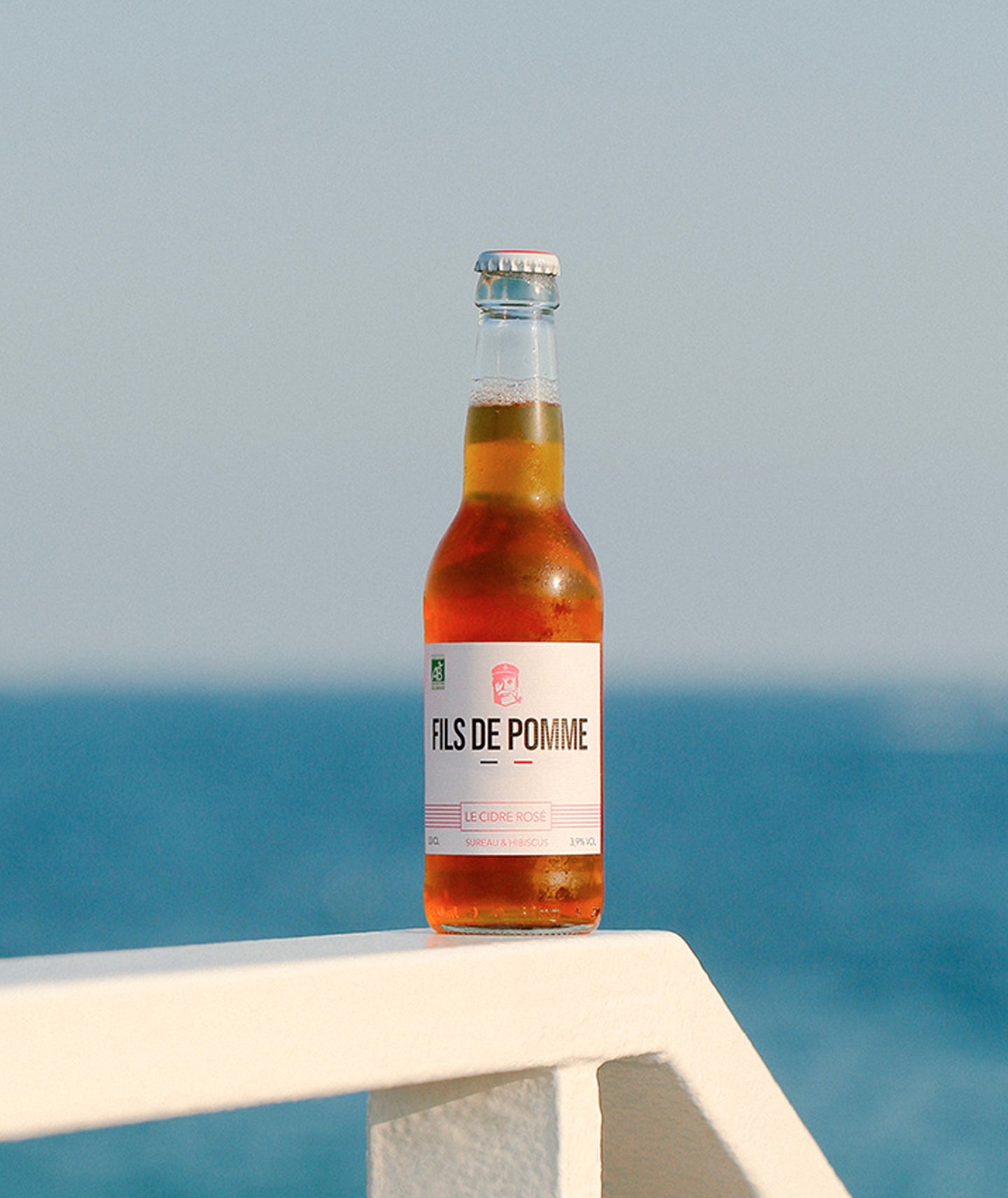 Cidre rosé bio à la fleurs de Sureau et hibiscus petit format - Cuvée La coquette