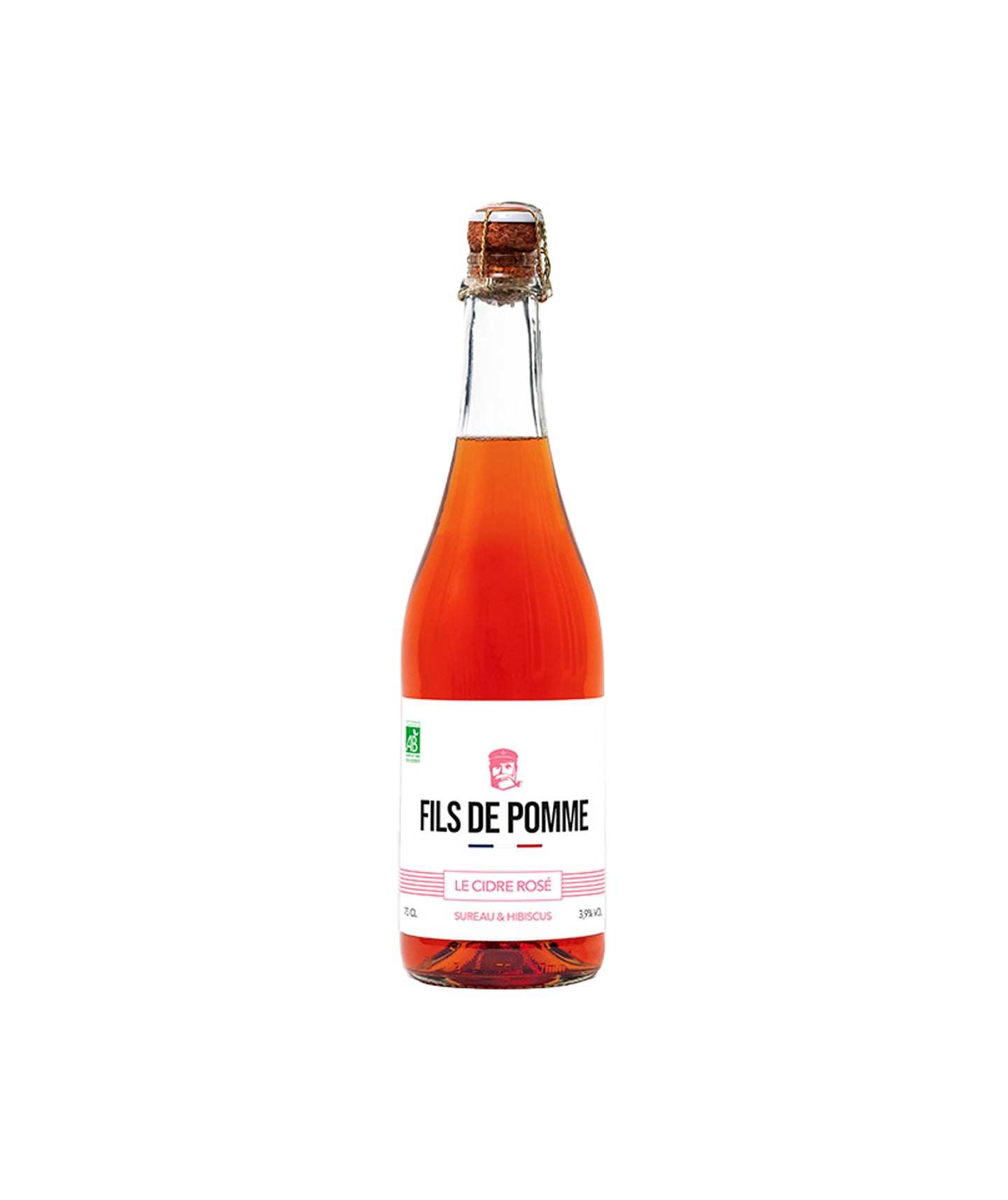 Cidre rosé bio à la fleurs de Sureau et hibiscus - Cuvée La coquette