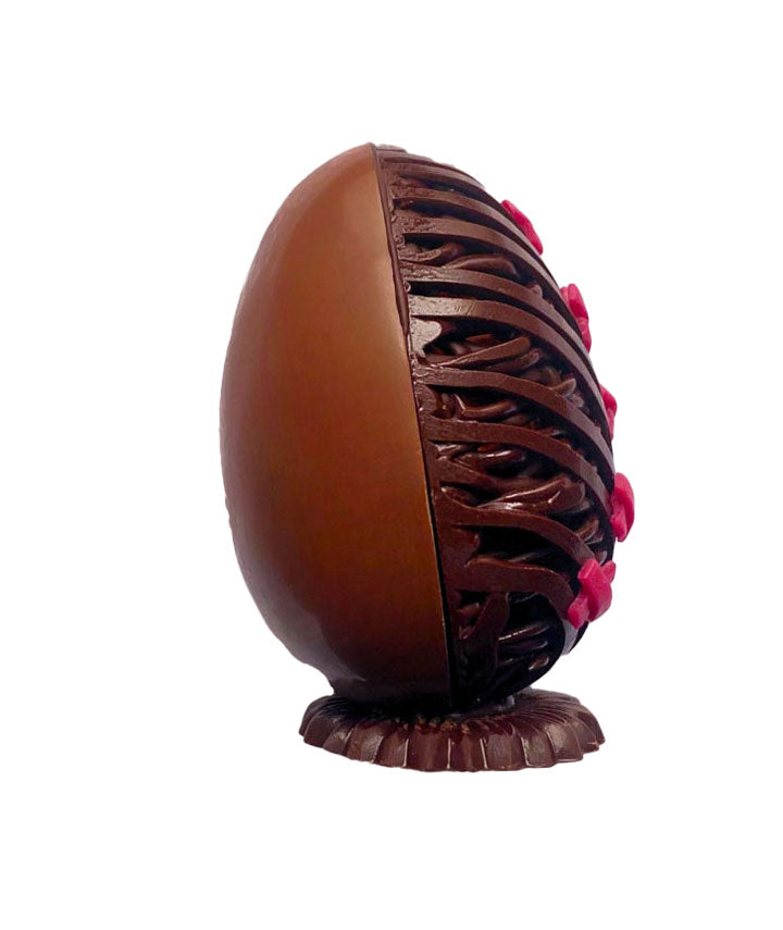 Œuf dentelle 7.5cm chocolat au lait