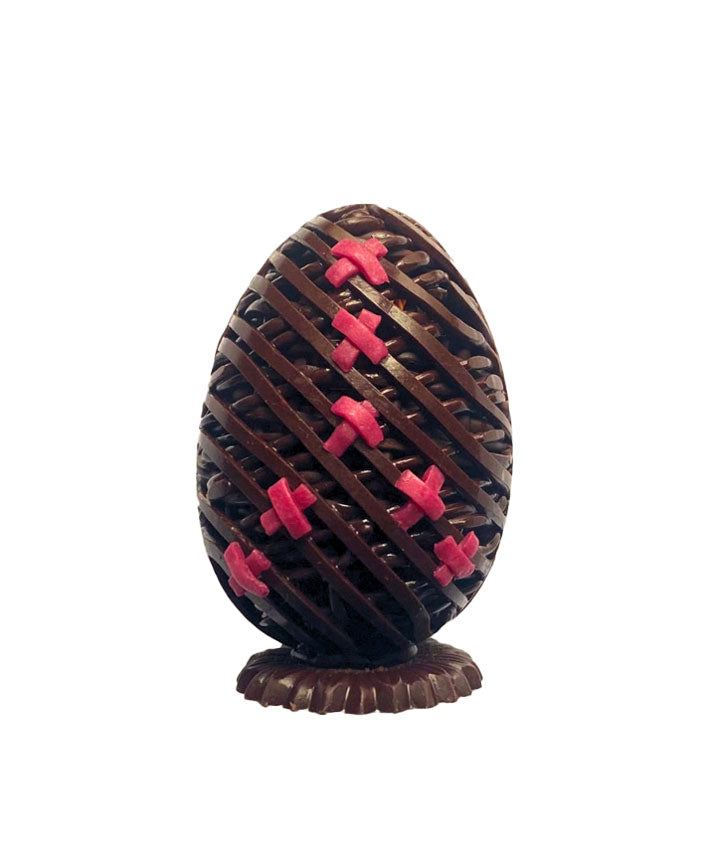 Œuf dentelle 7.5cm chocolat au lait