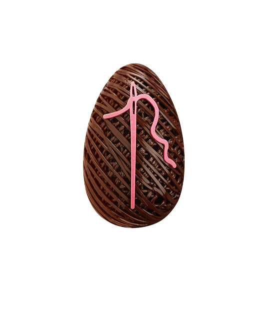 L'Œuf "Couture" 10 cm - Chocolat noir