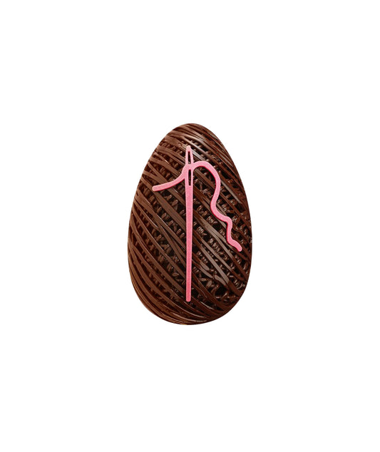 L'Œuf "Couture" 7,5cm - Chocolat noir
