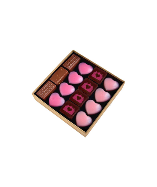 Carré Or 15 chocolats Saint-Valentin
