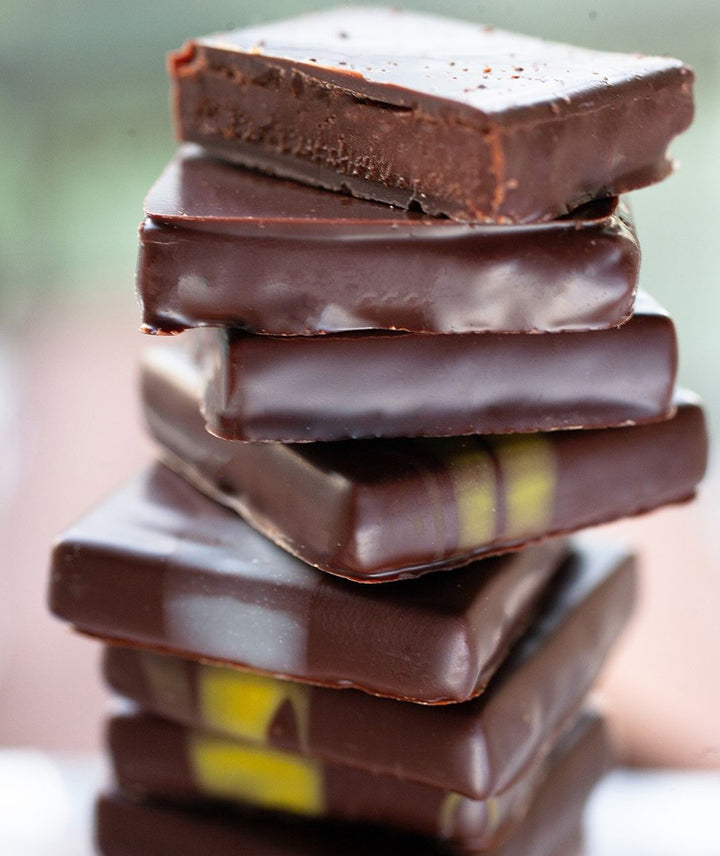 Boîte de chocolats carré or les grands crus - 220g