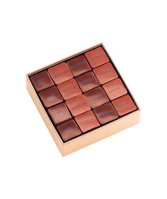 Boîte de chocolats carré or les pralinés - 270g