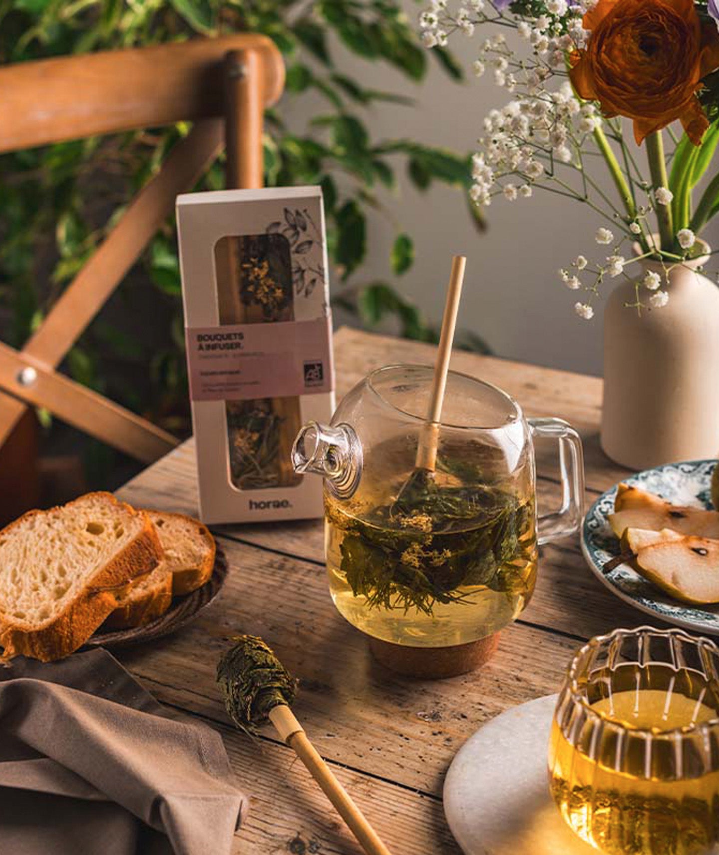 Duo de bouquets de fleurs séchées à infuser - Fleurs des bois bio