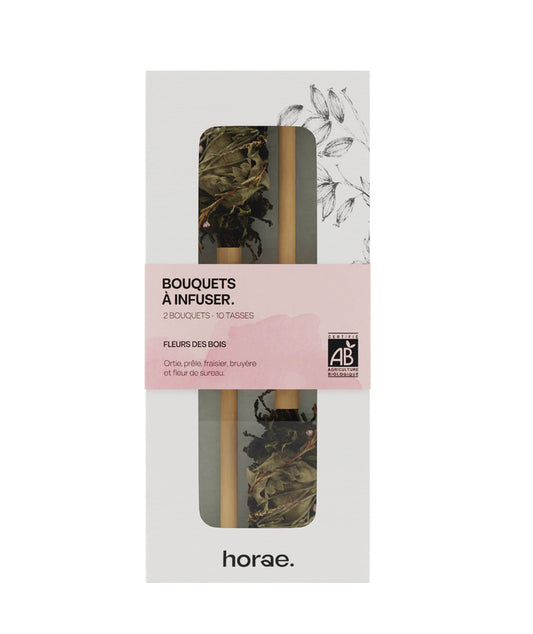 Duo de bouquets de fleurs séchées à infuser - Fleurs des bois bio