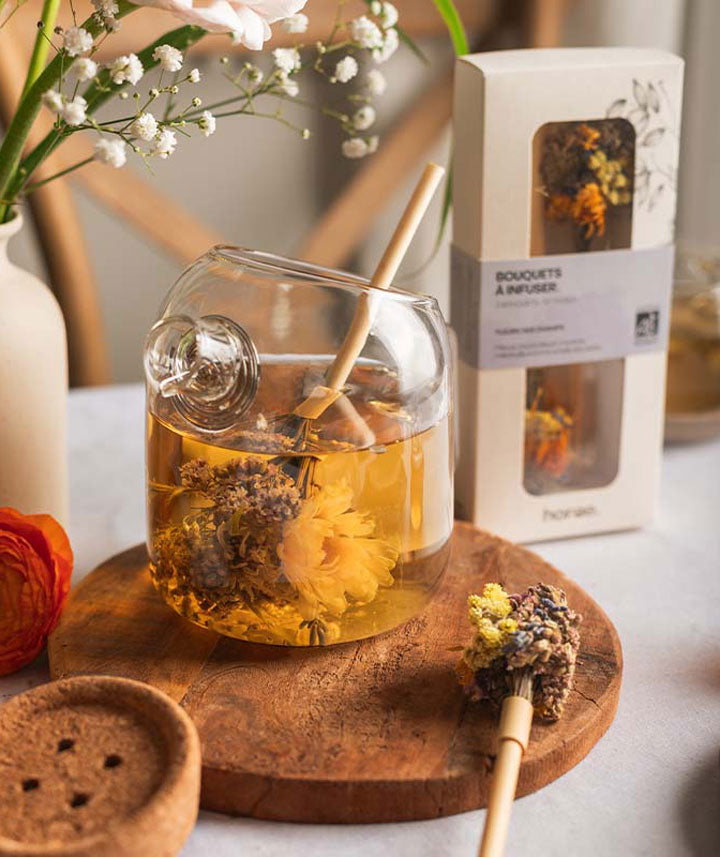 Duo de bouquets de fleurs séchées à infuser bio - Fleurs des champs