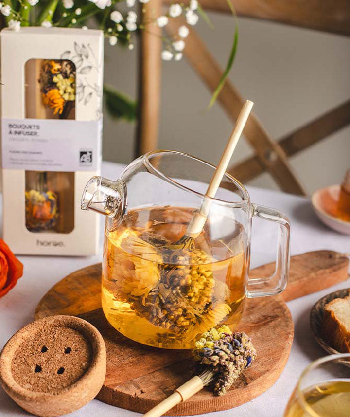 Duo de bouquets de fleurs séchées à infuser bio - Fleurs sauvages