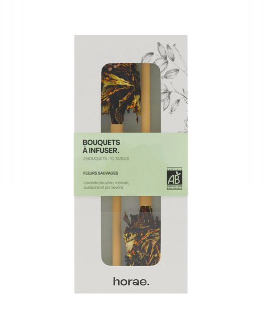 Duo de bouquets de fleurs séchées à infuser bio - Fleurs sauvages