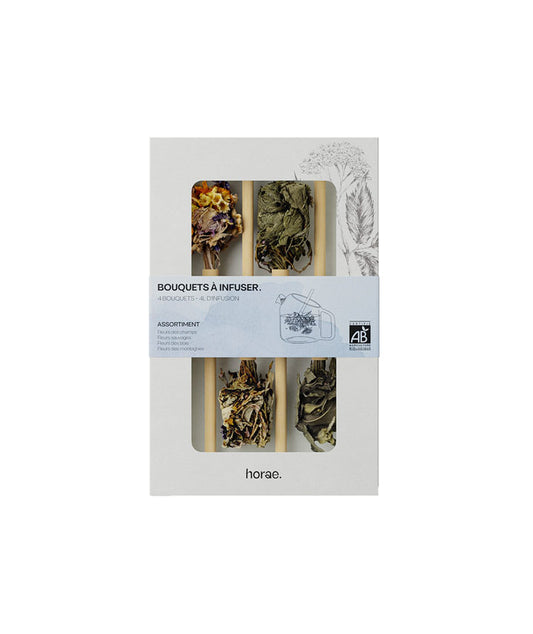 Coffret de 4 bouquets à infuser bio