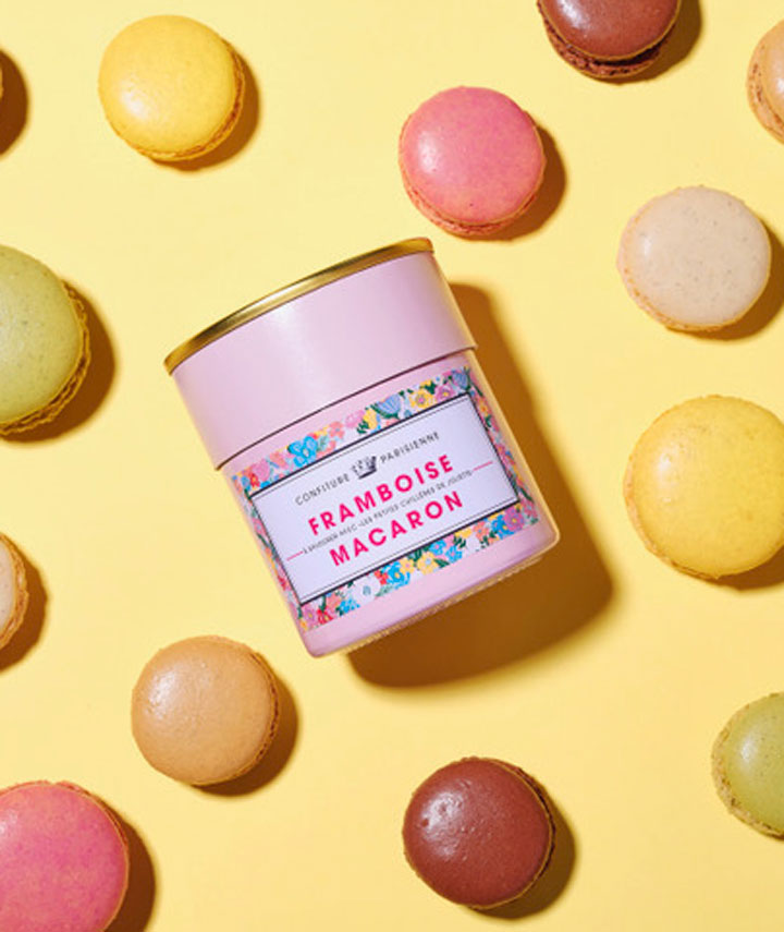 Confiture framboise macaron