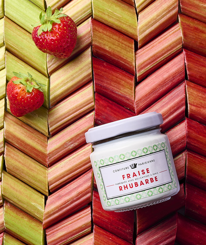 Coffret de confitures - fraise rhubarbe et pêche verveine - French Touch