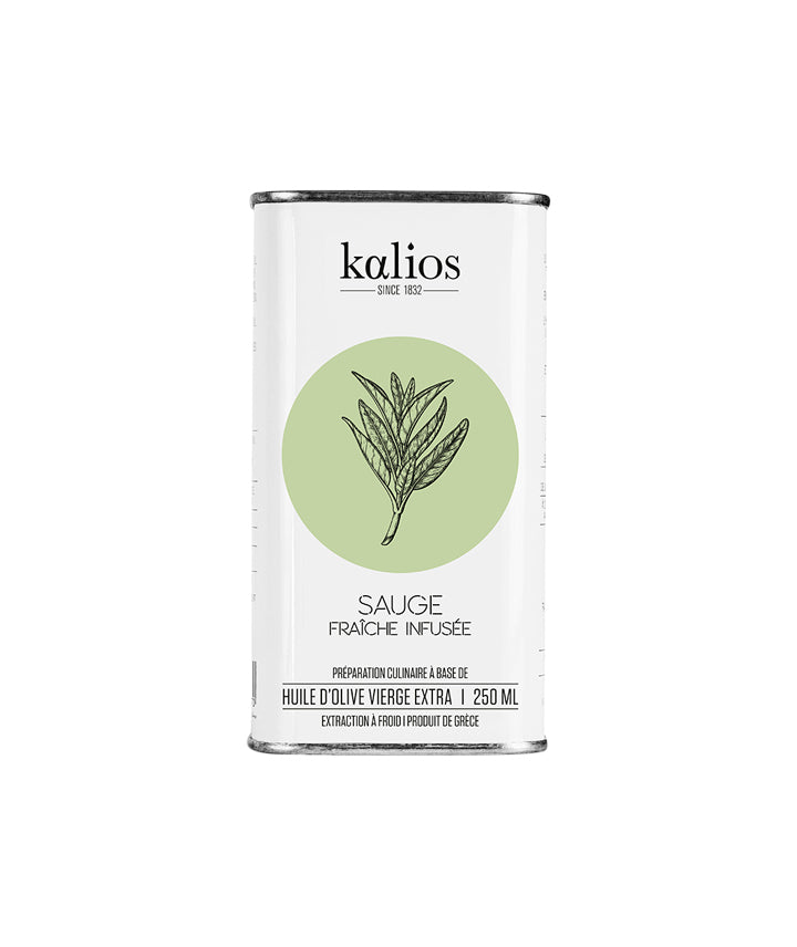 Huile d'olive infusée Sauge