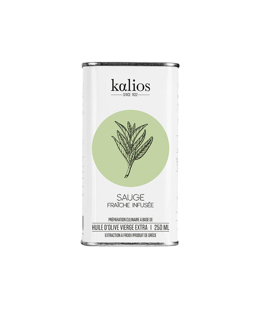 Huile d'olive infusée Sauge