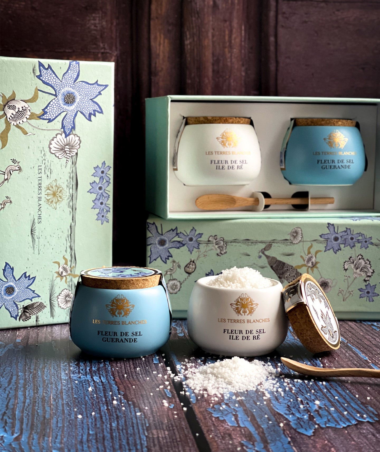 Coffret de pots de sel en céramique