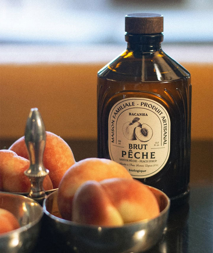 Pêche blanche - Sirop brut Bio