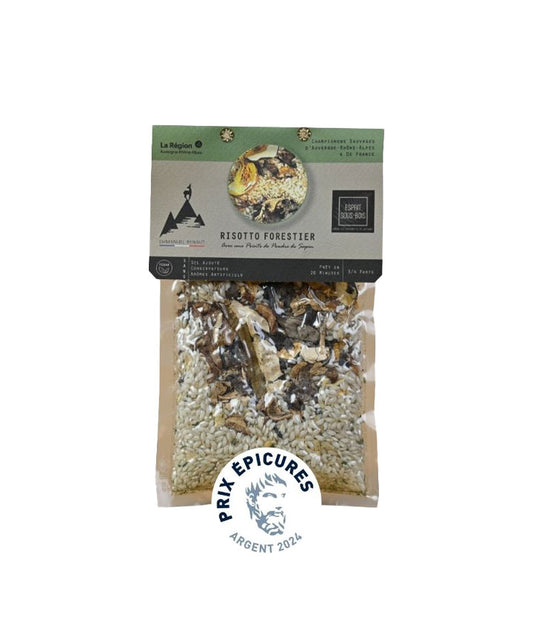 Risotto Forestier par Emmanuel Renaut vue face aux Galeries Lafayette Le Gourmet