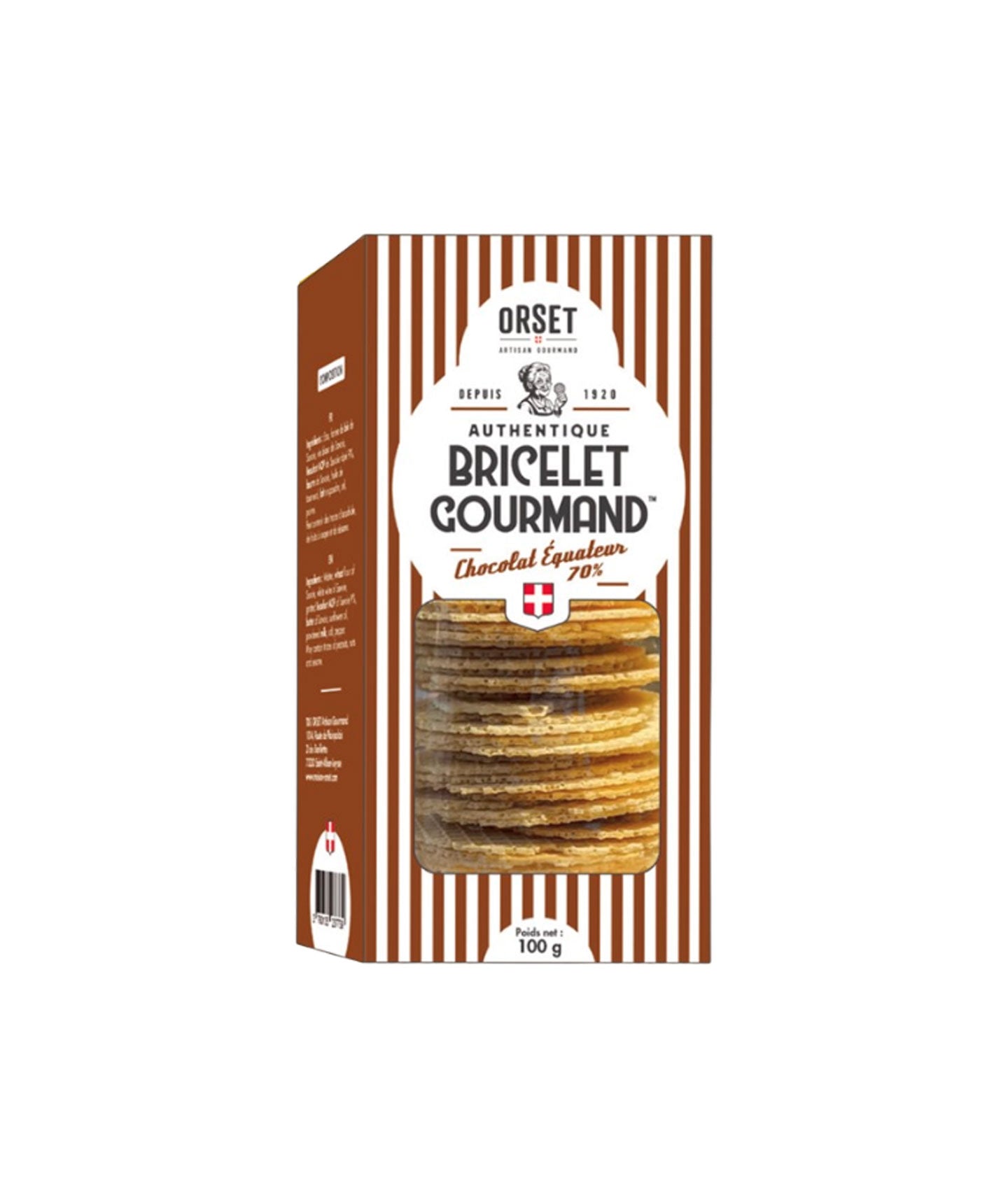 Boite biscuit au chocolat