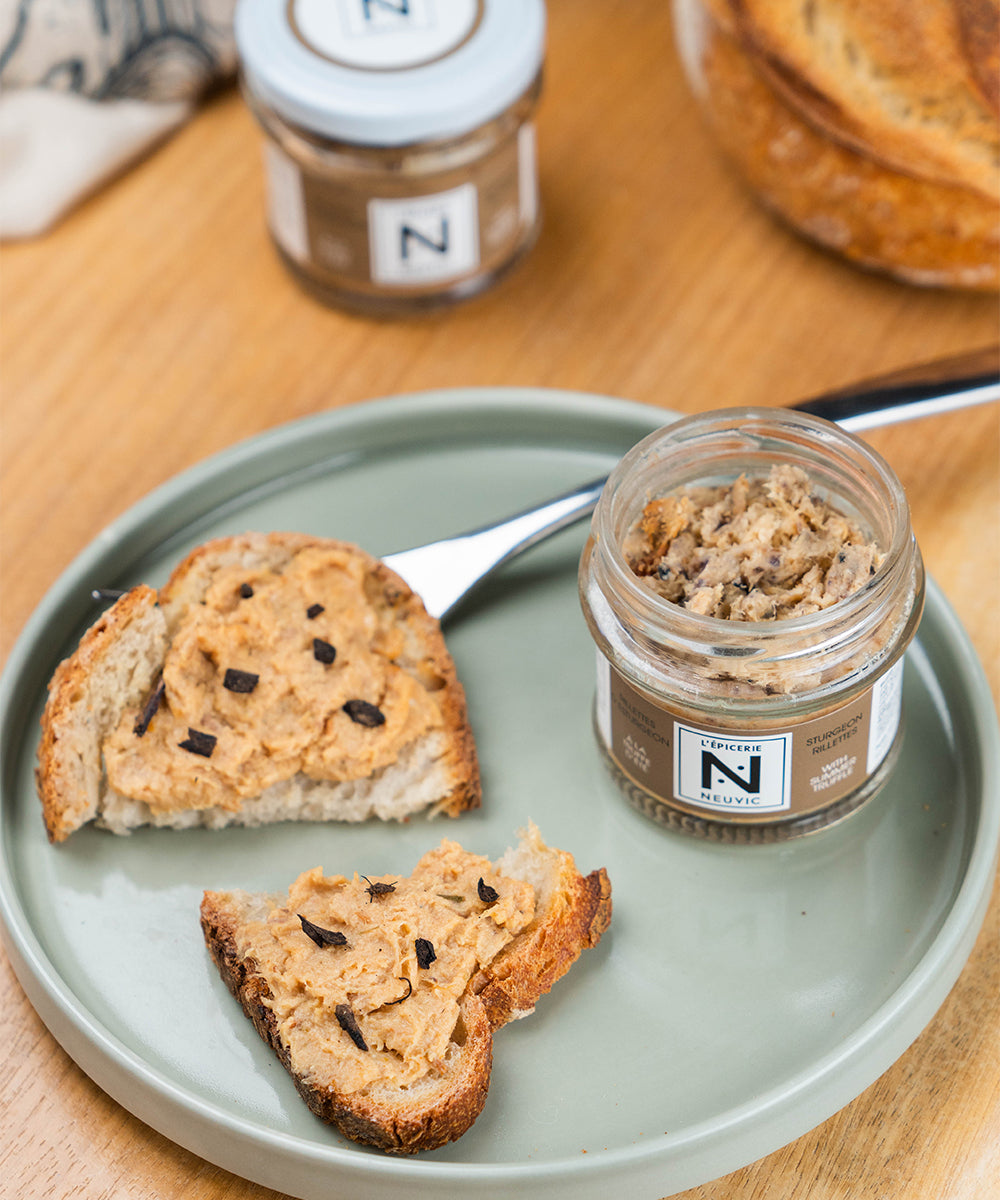 Coffret trio de rillettes d'esturgeon