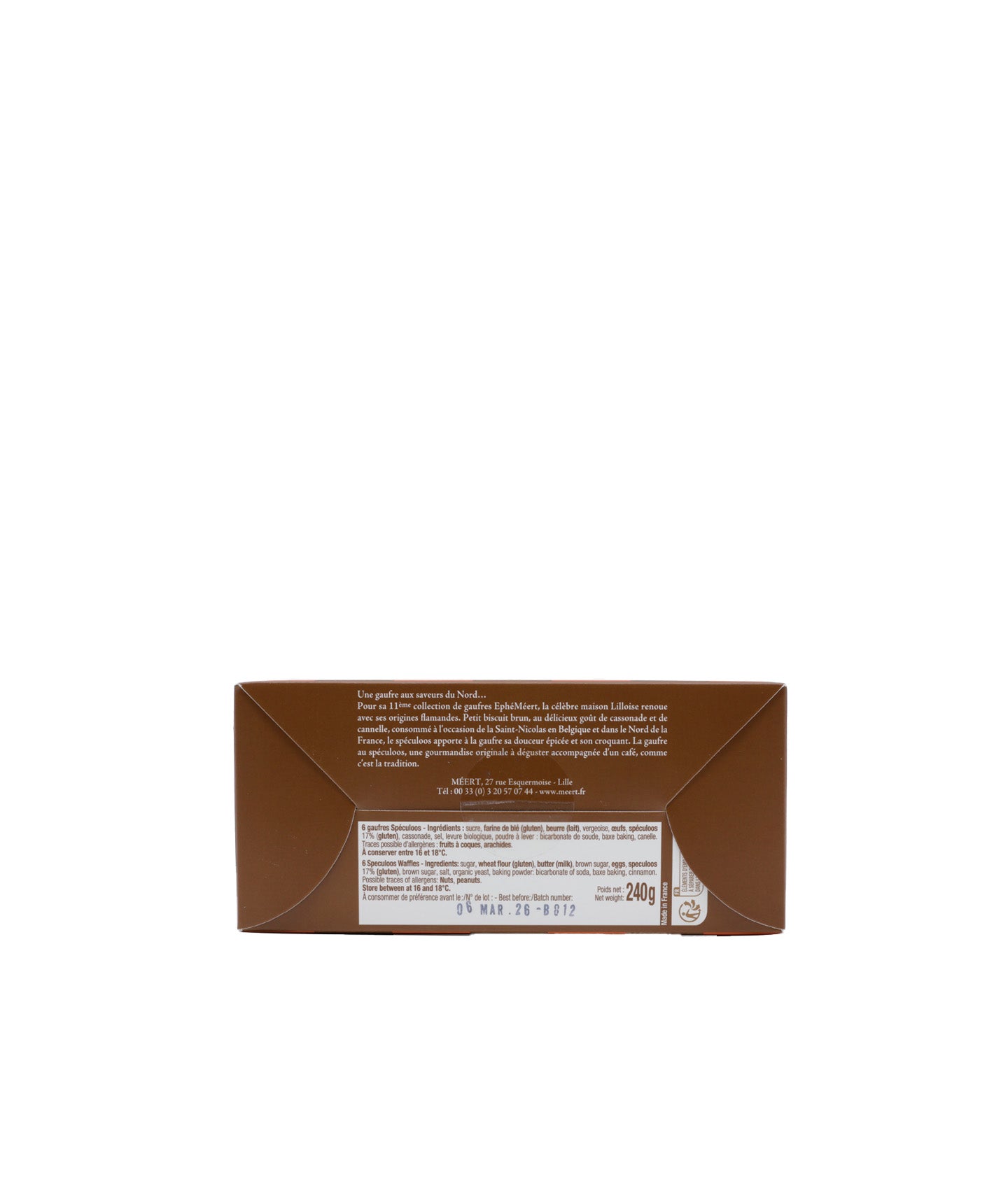 Boîte de 6 gaufres spéculoos