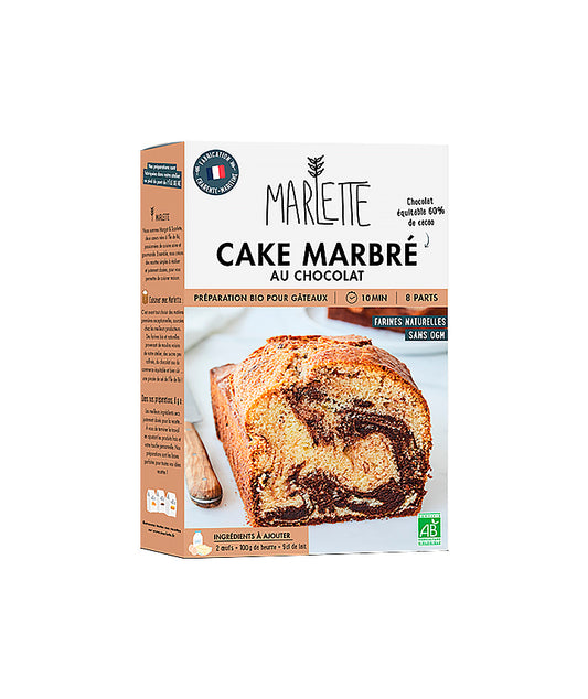 Préparation bio pour cake marbré