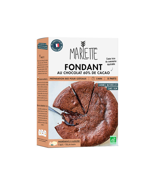Préparation bio pour fondant au chocolat 60%