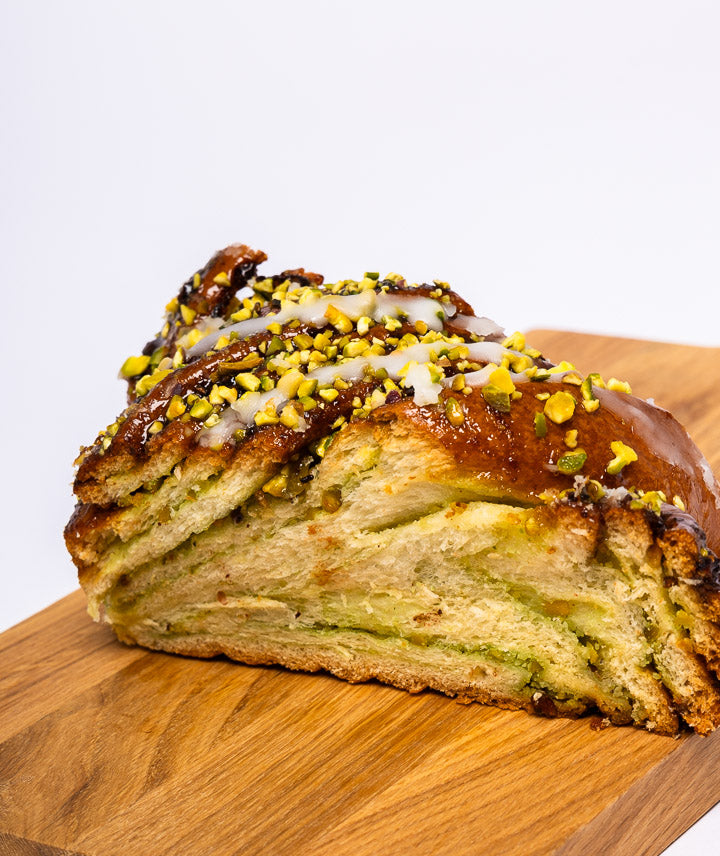 Tranche de Babka à la pistache