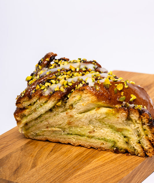 Tranche de Babka à la pistache