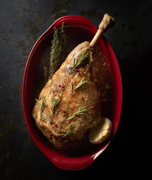 Gigot d'agneau Laiton confit cuit 24h