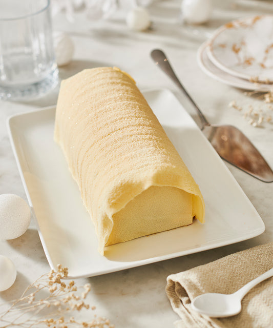 Bûche roulée vanille