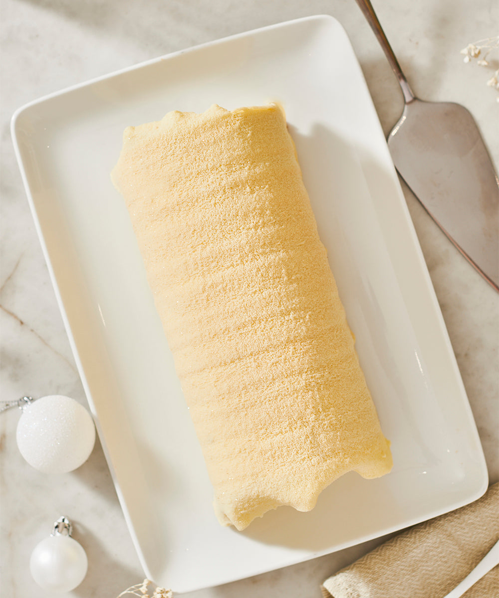 Bûche roulée vanille