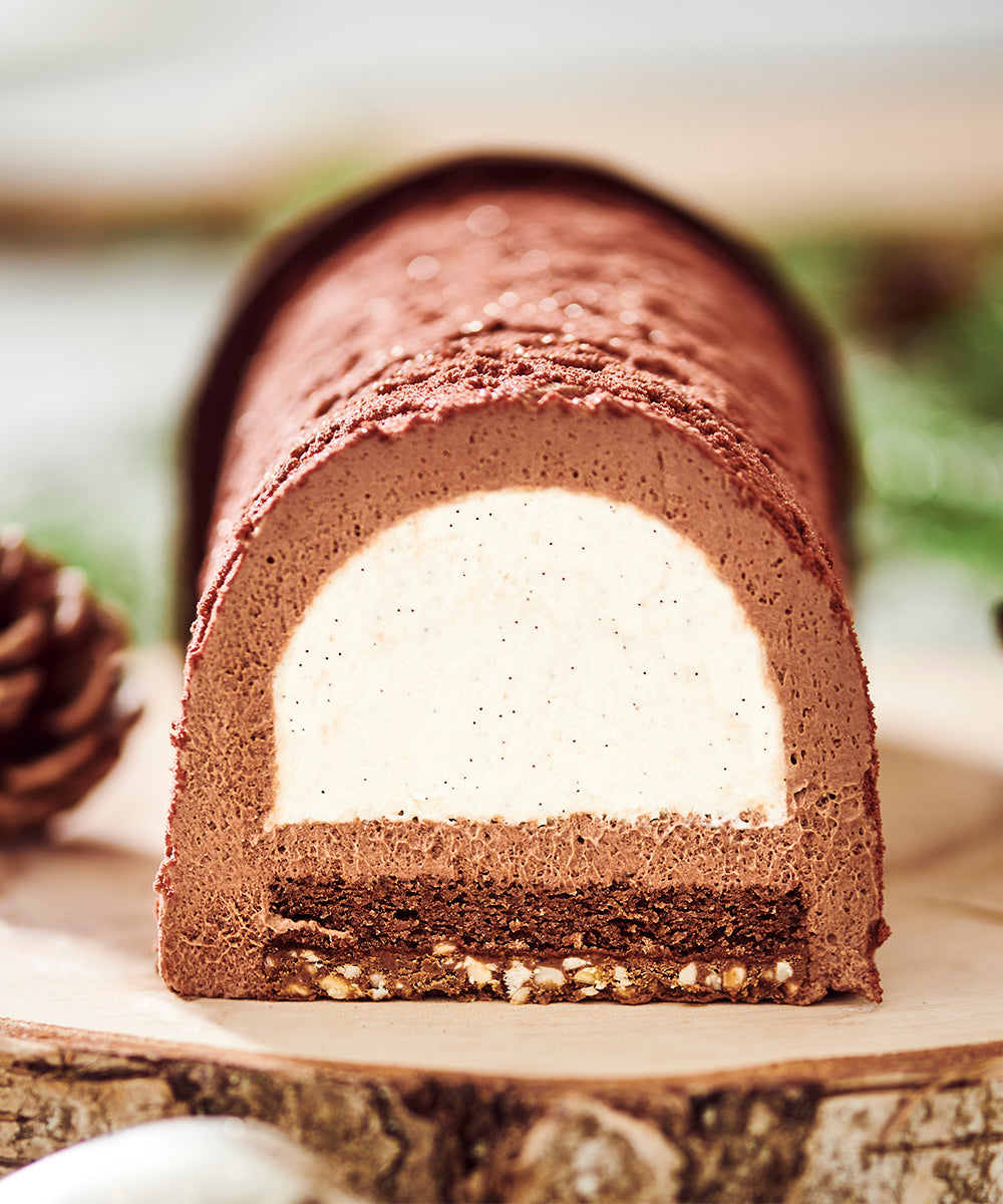 Bûche chocolat vanille