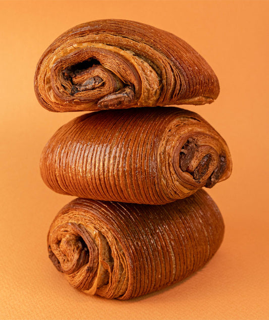 Pain au chocolat strié